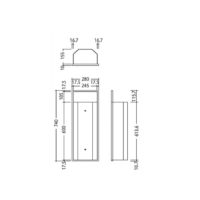 【ポイント10倍】【直送品】 満点商会 消火器ボックス MHV-ST 全埋込型オープンの画像