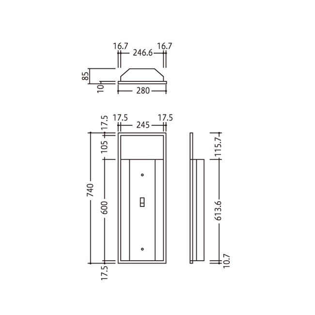 【ポイント5倍】【直送品】 満点商会 消火器ボックス MHVS-ST 半埋込型オープンの画像