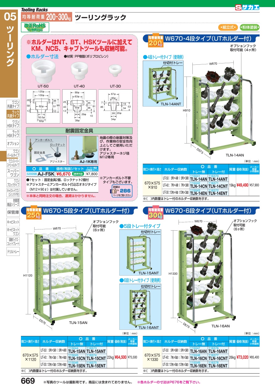 【直送品】 サカエ ツーリングラック(UT-50タイプ) TLN-16ANT (116376) 【大型】