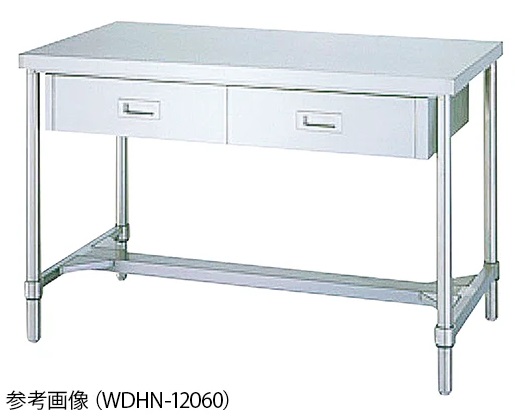 【直送品】 アズワン 引出付作業台 H枠 WDHN-7560 (1-2473-23) 《実験設備・保管》 【大型】