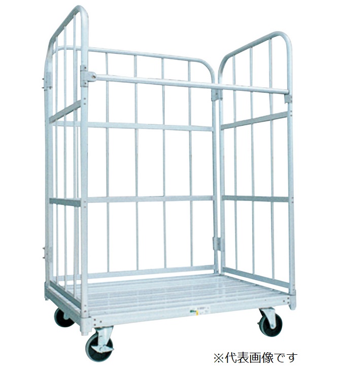 【ポイント10倍】【直送品】 アズワン アルミ製かご車(運ぱん君) 27kg UK-1 (1-3324-01) 《実験設備・保管》 【特大・送料別】