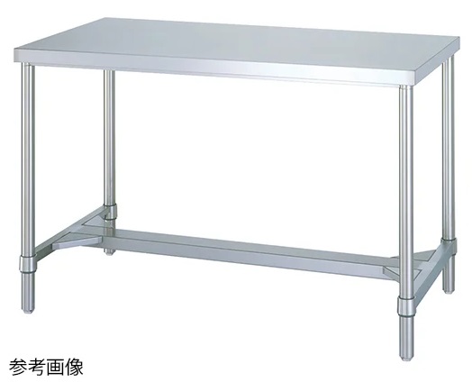 【直送品】 アズワン ステンレス作業台(H枠) 1800×600×800mm WH-18060 (1-6564-30) 《実験設備・保管》 【大型】