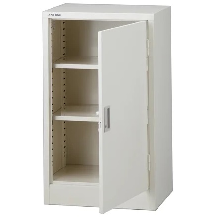 【直送品】 アズワン 耐薬保管庫 片開き 515×380×880mm N-230R・OW (1-8317-13) 《実験設備・保管》 【大型】
