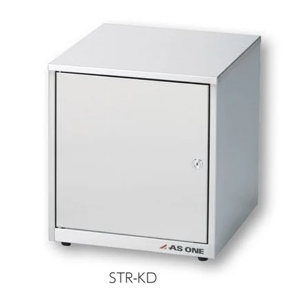 【ポイント10倍】【直送品】 アズワン ステンレストレーラック 鍵付扉タイプ STR-KD (2-821-02) 《実験設備・保管》