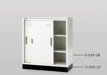 【ポイント10倍】【直送品】 アズワン 耐薬引違保管庫 N-90D・OW (3-035-18) 《実験設備・保管》 【特大・送料別】