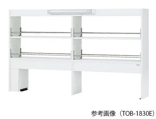 【直送品】 アズワン 試薬棚 TOB-1230E本体シロ (3-4584-12) 《実験設備・保管》 【特大・送料別】