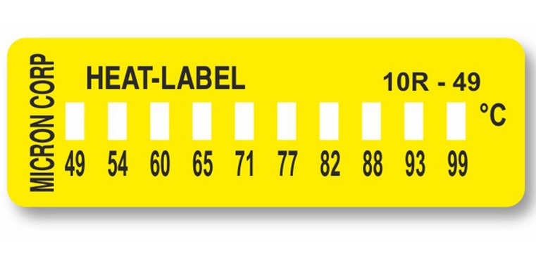 【ポイント10倍】【直送品】 アズワン ヒートラベル(不可逆性)10点表示 10R-49 (3-8771-02) 《計測・測定・検査》