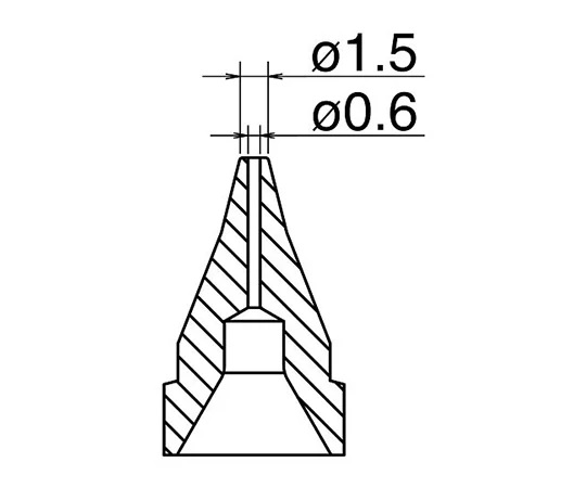 【ポイント10倍】アズワン はんだ吸取器用ノズル N61-01 (3-9242-11) 《研究・実験用機器》｜douguyasan