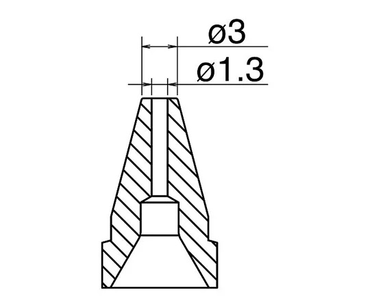 【ポイント10倍】アズワン はんだ吸取器用ノズル N61-09 (3-9242-19) 《研究・実験用機器》｜douguyasan