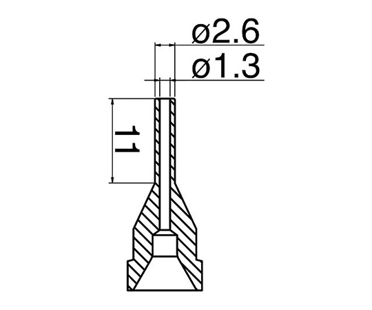 【ポイント5倍】アズワン はんだ吸取器用ノズル N61-13 (3-9242-23) 《研究・実験用機器》｜douguyasan