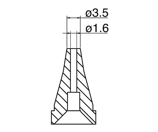 【ポイント10倍】アズワン はんだ吸取器用ノズル N60-04 (3-9243-14) 《研究・実験用機器》｜douguyasan