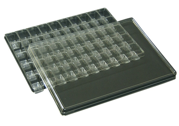 �y�|�C���g10�{�z�A�Y���� �T���v���ۊǃg���[ 5���� 210×297×25mm 5×10�}�X T-001-50 (61-9950-06) �s�����ݔ��E�ۊǁt