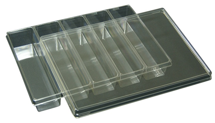 �y�|�C���g5�{�z�A�Y���� �T���v���ۊǃg���[ 5���� 210×297×45mm 1×5�}�X T-008-05D (61-9950-27) �s�����ݔ��E�ۊǁt