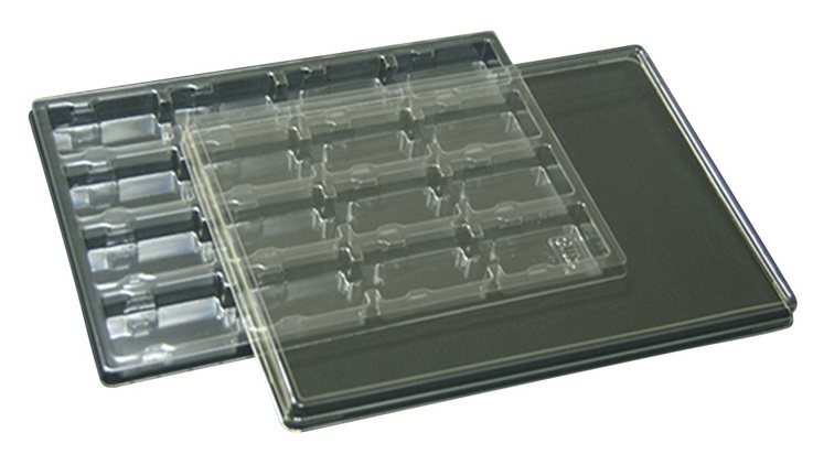 �y�|�C���g5�{�z�A�Y���� �T���v���ۊǃg���[ 5���� 210×297×20mm 4×4�}�X T-009-16ZS (61-9950-30) �s�����ݔ��E�ۊǁt