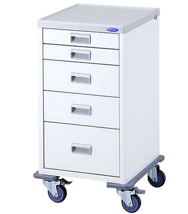 【ポイント5倍】【直送品】 アズワン ホワイトワゴン(LUXE) 520×540×946mm MI3405 (8-3564-02) 《実験設備・保管》