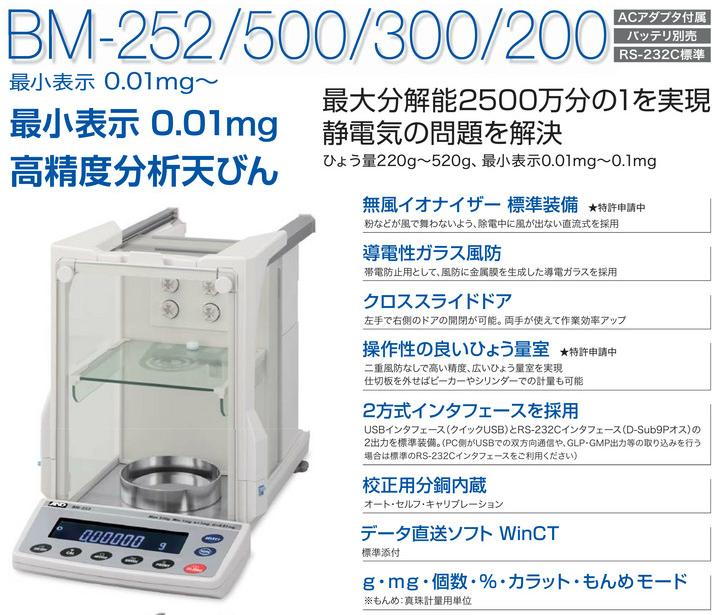 直送品】 A&D (エー・アンド・デイ) 高精度分析天びん BM-252 : and-bm