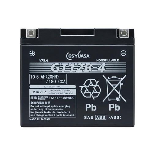 y|Cg5{zyiz GSAT obe[ oCNp VRLA َ tE[dς 12V GT12B-4 (GT12B-4-GY-C-ZZ1)