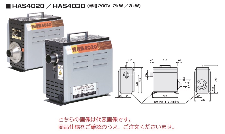 【ポイント10倍】八光電機 熱風発生機 HAS4030 (00700620) :p10 hakd 00700620:道具屋さん