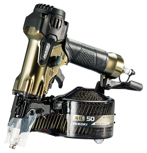 【ポイント5倍】HiKOKI 高圧ロール釘打機 NV50H2 (57501091) エアダスタなし (ケース別売) | 