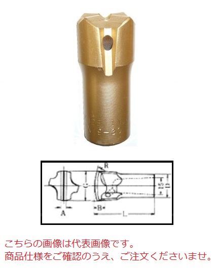 【直送品】 平戸金属 テーパークロスビット TX22-55 (22H 55mm)