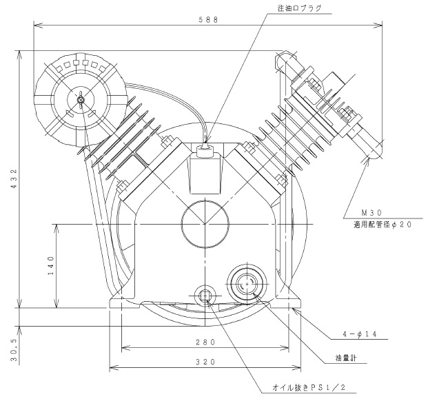 ポイント5倍】【直送品】 日立 給油式ベビコン 3.7P-9.5CV 圧縮機のみ