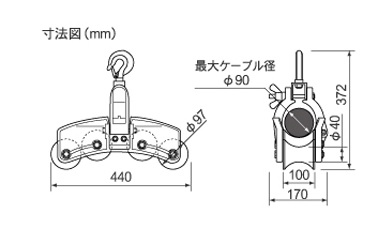 直送品】 育良精機 四連金車 IS-4WH (10101) 【法人向け・個人宅配送