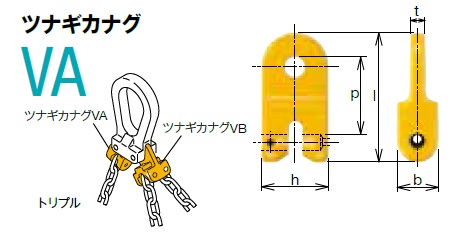 【ポイント10倍】【直送品】 キトー ツナギカナグ VA2160 《キトーチェンスリング100【カナグ部材】(ピンタイプ)》 :p10 kit va160:道具屋さん