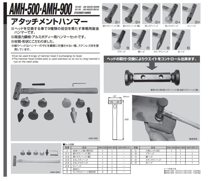 ポイント10倍】【直送品】 江東産業(KOTO) アタッチメントハンマー AMH