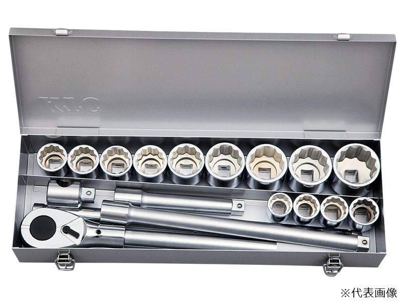 京都機械工具 KTC ソケットレンチセット TB618BB 19.0SQ 18点 (レンチ