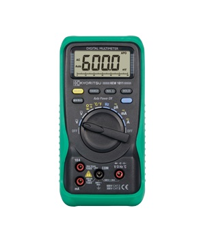 【ポイント5倍】共立電気計器 デジタルマルチメータ KEW1011 (ホルスター・温度プローブ付)｜douguyasan
