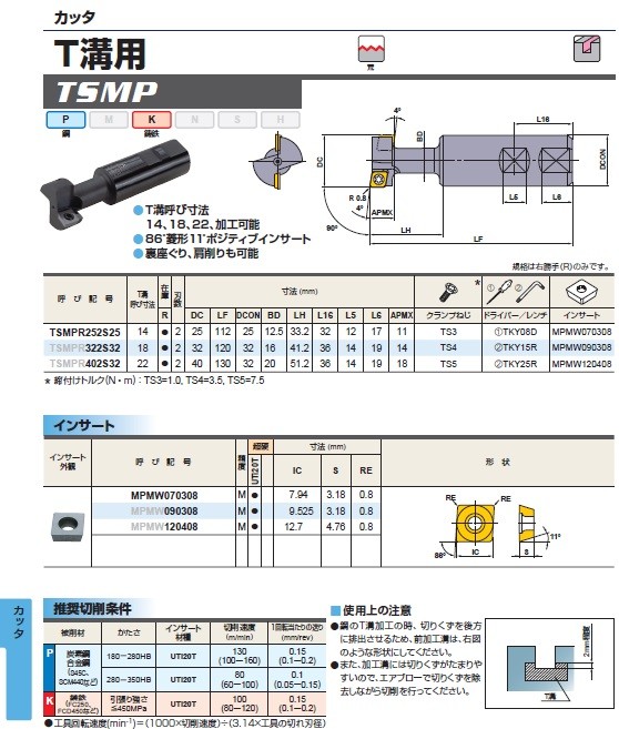 三菱マテリアル スロティングカッタ KSMGR40S32L (カッタ)