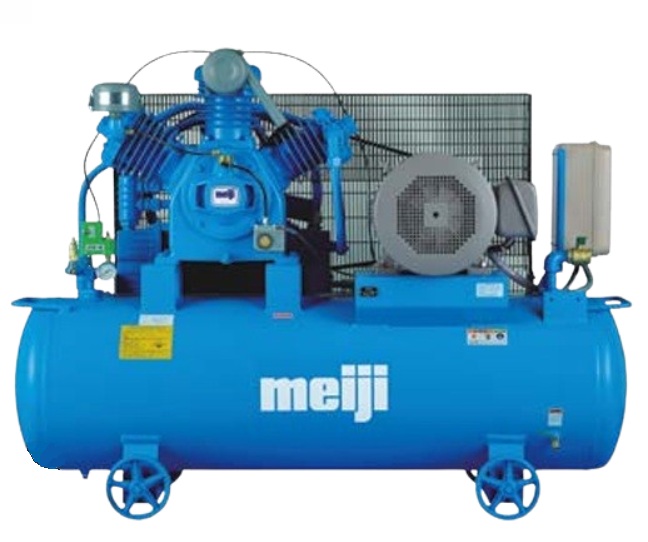 【ポイント5倍】【直送品】 明治機械製作所 汎用コンプレッサ レシプロ 連続・断続運転兼用式 GK-110D 6P (三相 200V 60Hz) 【大型】