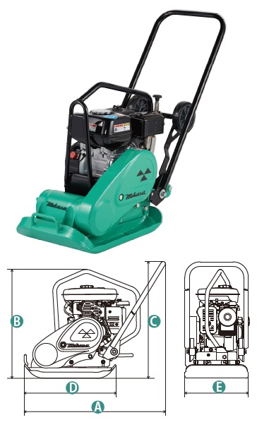 【ポイント5倍】【直送品】 三笠産業 回動式移動車付プレートコンパクター MVC-F60H Crt (MVC-F60H-Crt) 【大型】