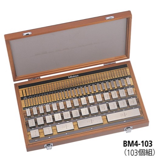 �~�c�g�� (Mitutoyo) �X�P���Q�[�W�u���b�N�W���Z�b�g 1MM�x�[�X BM4-103-0 (516-442) �i103�g�j