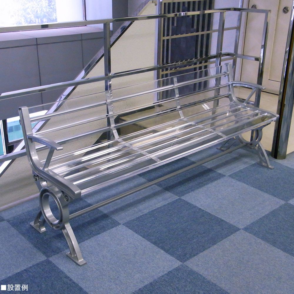 【ポイント10倍】【直送品】 ミヅシマ工業 エアーベンチ LWE・1.8背付 (2450002) 【受注生産品】 【特大・送料別】_4
