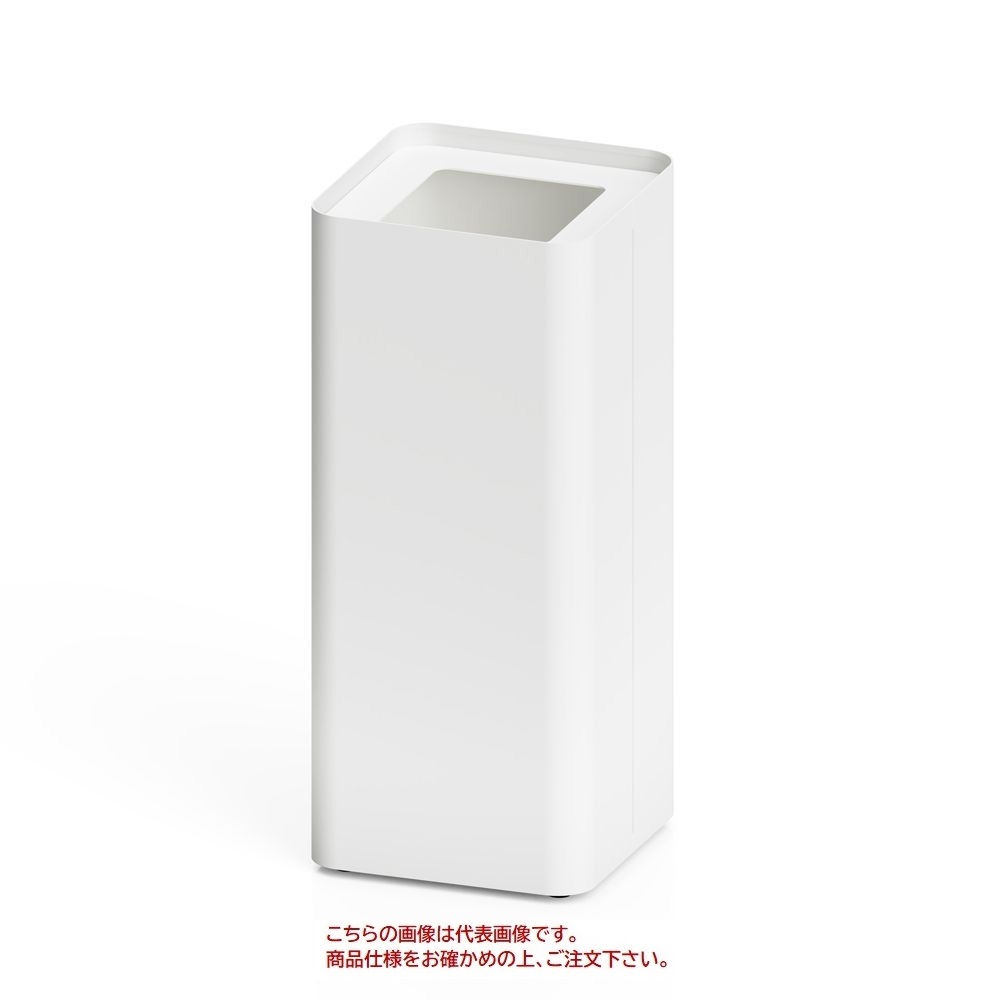 【ポイント10倍】【直送品】 ミヅシマ工業 MSERIES屑入S ノーマル(表示無し)・角穴 ホワイト (3620118)