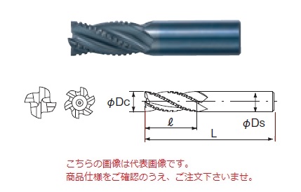 【ポイント5倍】不二越 (ナチ) ハイスエンドミル 6HV37 (ヘビー)