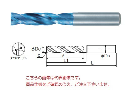 不二越 (ナチ) 超硬ドリル AQDEXZOH3D0370 (アクアドリル EX フラットオイルホール3D)