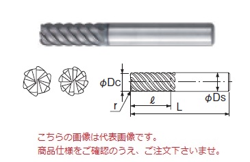 【ポイント10倍】不二越 (ナチ) 超硬エンドミル GSH6120SF-R05 (GS MILL ハードラジアス)