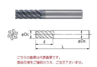 【ポイント10倍】不二越 (ナチ) 超硬エンドミル GSXVL6160-2.5D (GSX MILL VL 多刃 2.5D)