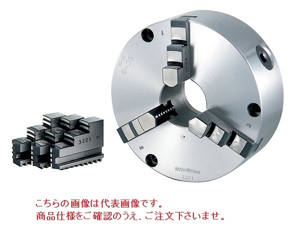 【ポイント5倍】億川鉄工所 3爪スクロールチャック　硬爪タイプ SC-6H （前面・背面取付兼用）