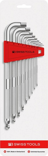 PBスイスツールズ ローレット入六角レンチセット 3212.LH-10CN