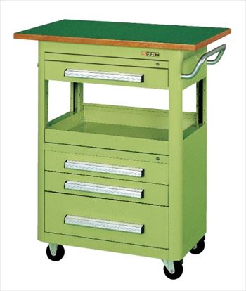 【直送品】 サカエ エースワゴン(天板付) A-37AT (020991) 【大型】