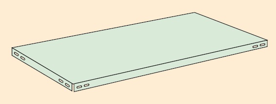 【尖んがり10倍】【直送品】 サカエ 中量棚B型用オプション棚板仕かける B-96N (185152) 【特大・貨物輸送別】