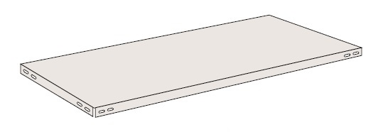 【ポイント10倍】【直送品】 サカエ 軽量開放型棚ボルトレスオプション棚板セット K-126G (681106) 【送料別】