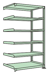 【ポイント10倍】【直送品】 サカエ ラークラック（１５０ｋｇ／段・連結・高さ２４００ｍｍ・６段） RL-3346R (186707) 【特大・送料別】