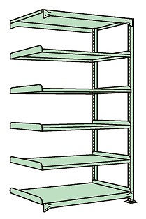 【直送品】 サカエ ラークラック(150KG/段・繋ぎ合わせる・高さ2400MM・6段) RL-3526R (186755) 【特大・貨物輸送別】