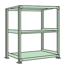 【ポイント10倍】【直送品】 サカエ ラークラック(150KG/段・単体・高さ1500MM・3段) RL-9143 (186875) 【特大・送料別】
