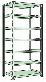 【ポイント5倍】【直送品】 サカエ ラークラック(150KG/段・単体・高さ2400MM・7段) RLW-3327 (183942) 【特大・送料別】