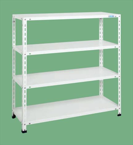 【直送品】 サカエ ショップラック(均等耐荷重：80KG/段・4段タイプ) SHR-1124P (026132) 【大型】